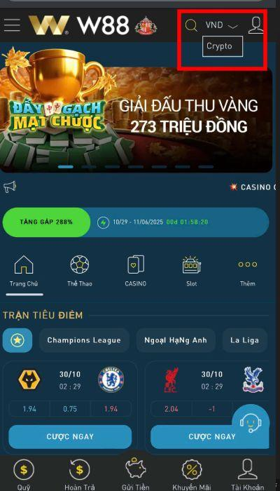 bet qua tài khoản Crypto 