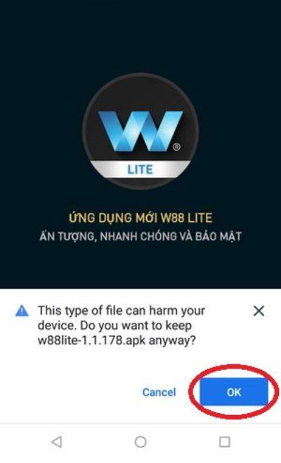 bước 3 nhấn Ok tải về 