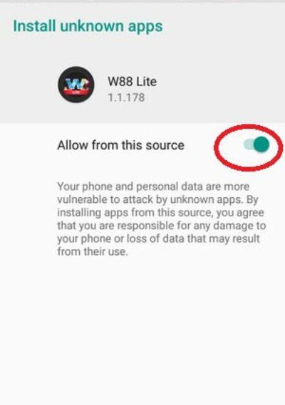 bước 4 cho phép cài đặt 