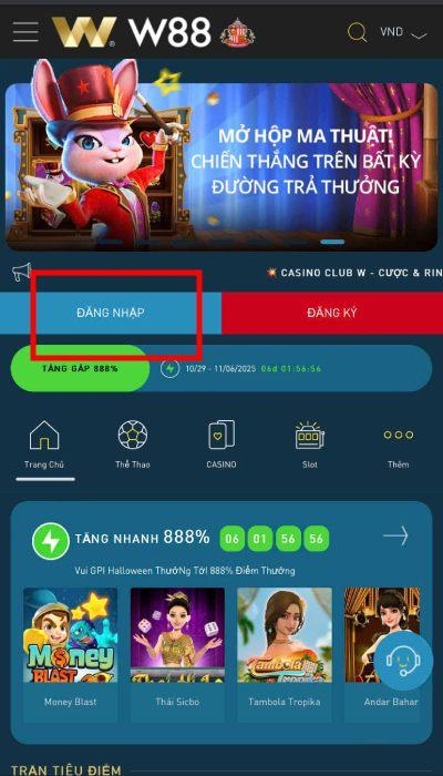 đăng nhập W88 