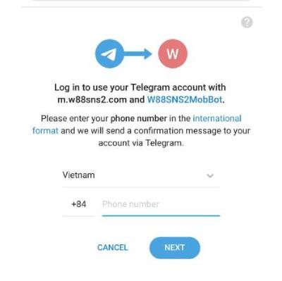 nhập số điện thoại w88