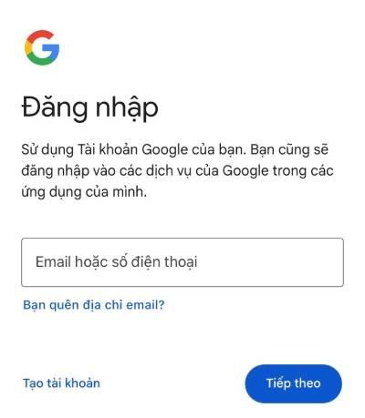 đăng nhập qua gmail 