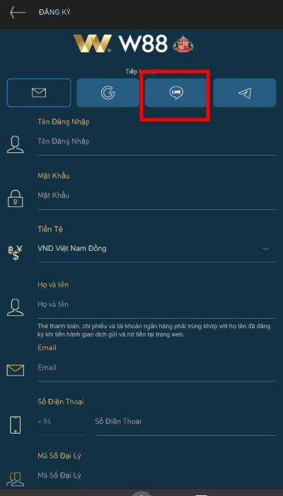  biểu tượng line 